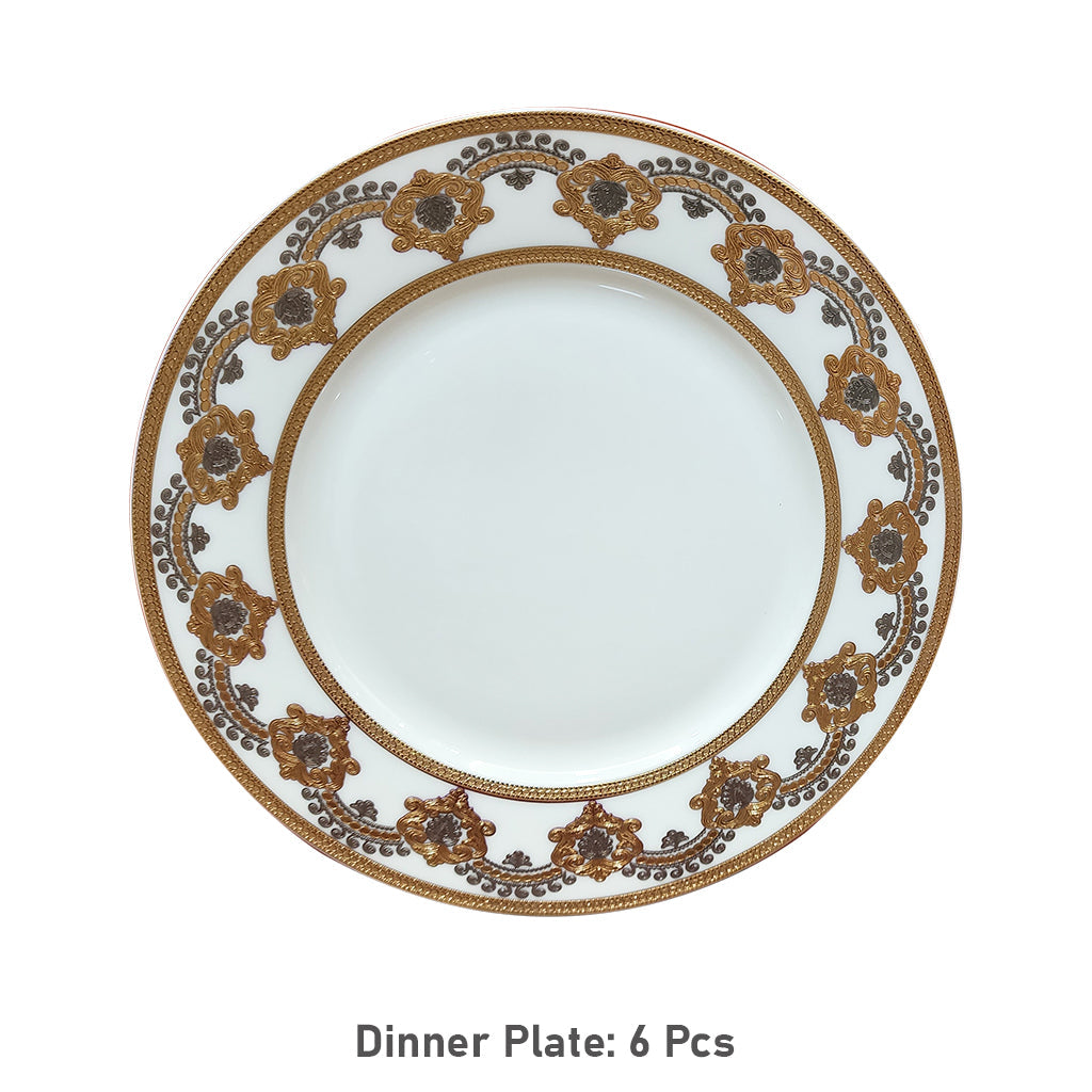 Fine Bone China Dinner Set 24k" Gold Plated 35 PCS.