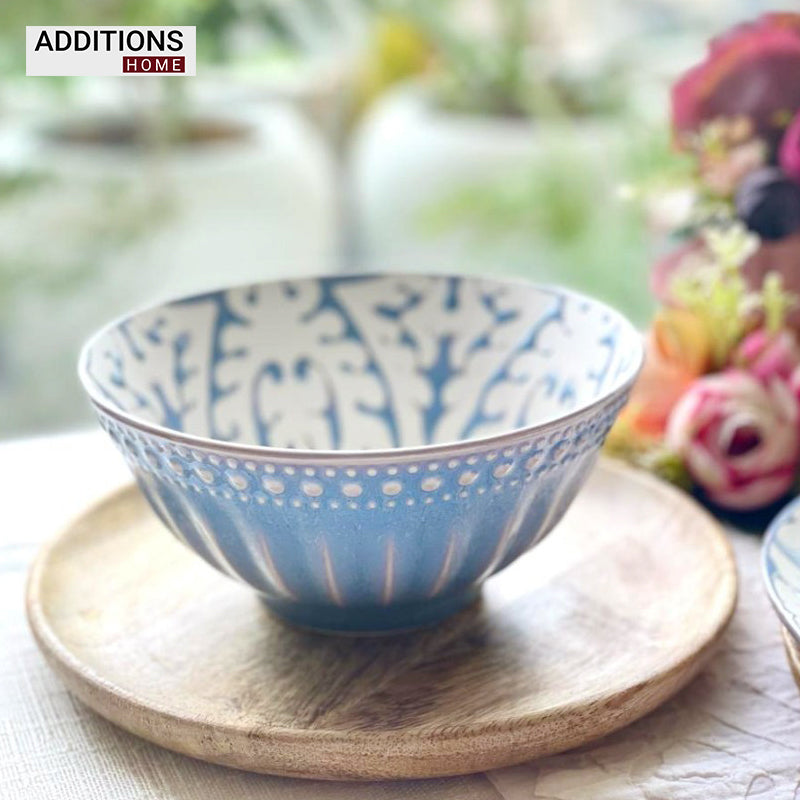 Fine Porcelain Blue Pottery snacks Bowl Set of 2