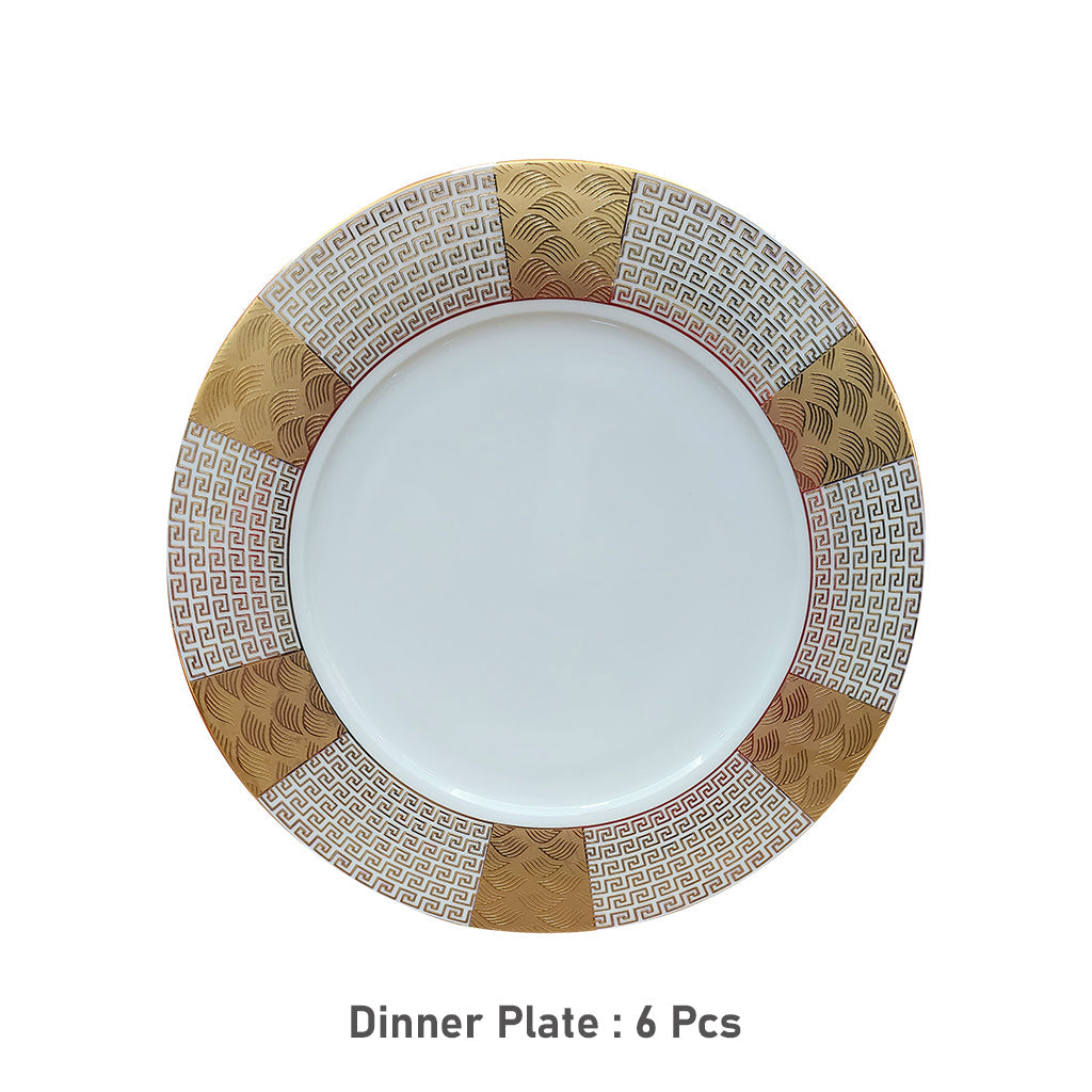 Fine Bone China Dinner Set 24k" Gold Plated 35 PCS.