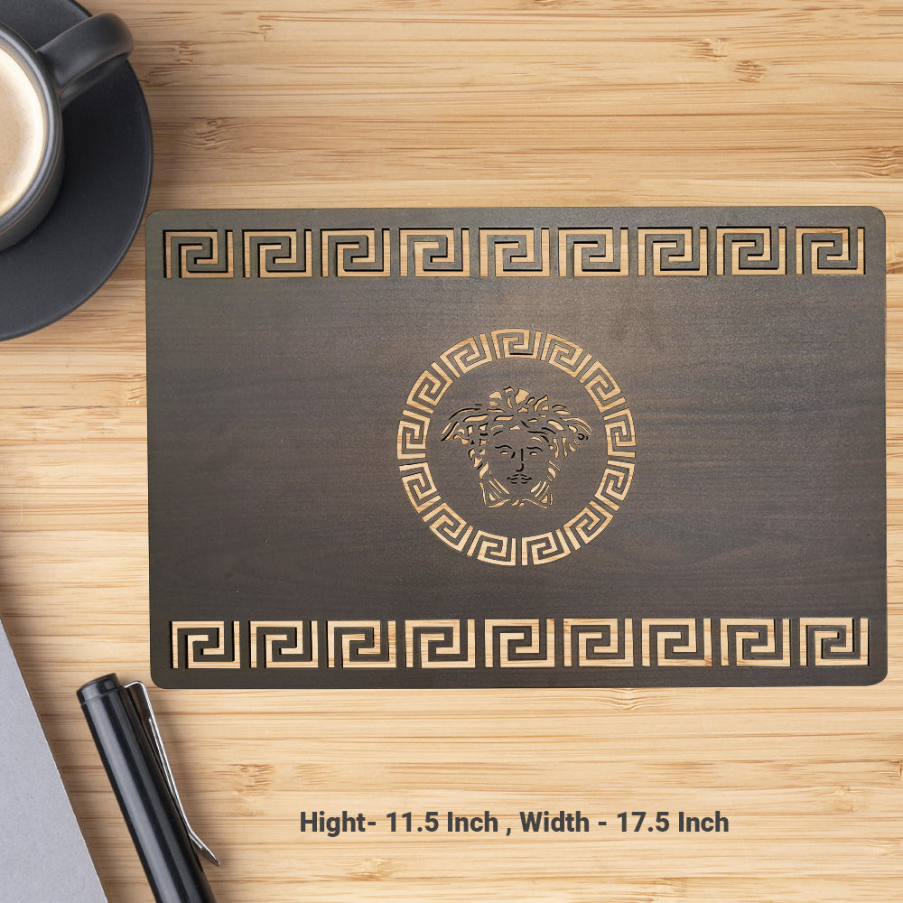 Rectangular Set of 6 pcs Wooden Solid Place Mats, Best for Dining Table/Bedside Table, Center Table