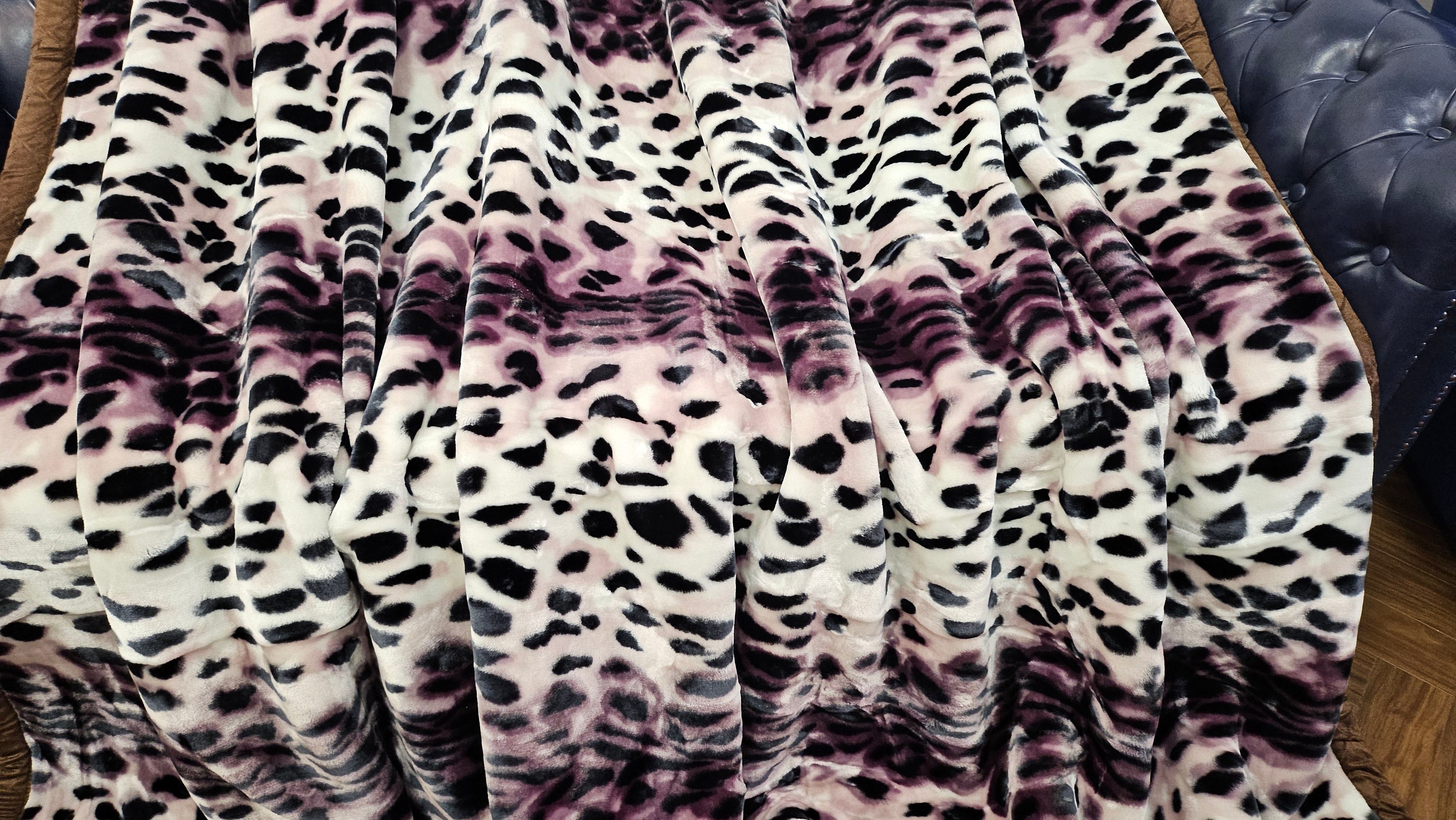 JUNGLE SAFARI MINK WARM BLANKET DOUBLE BED 220 x 240 CMS