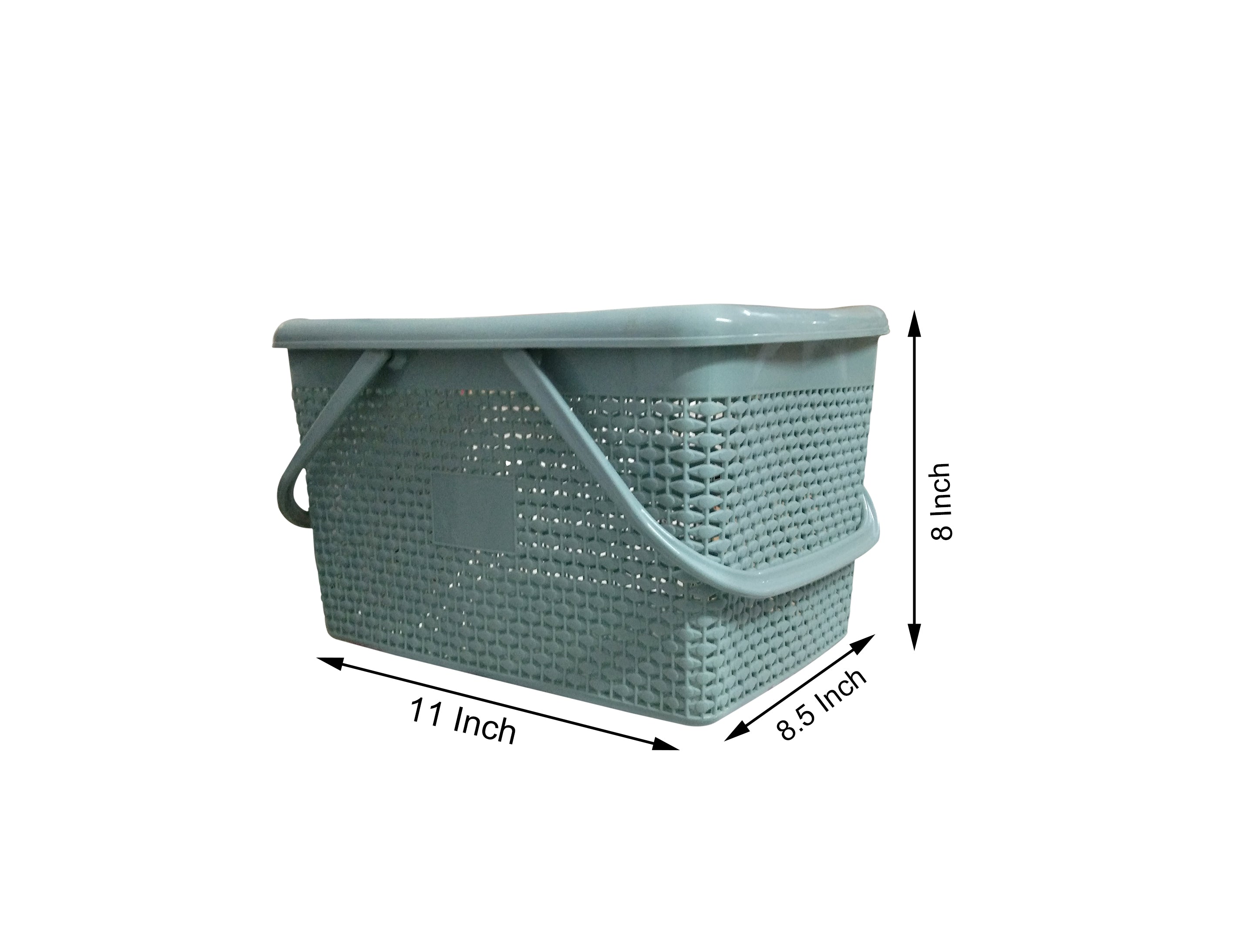 Plastic Lunch Basket with Lid for Office, Home and Picnic Use