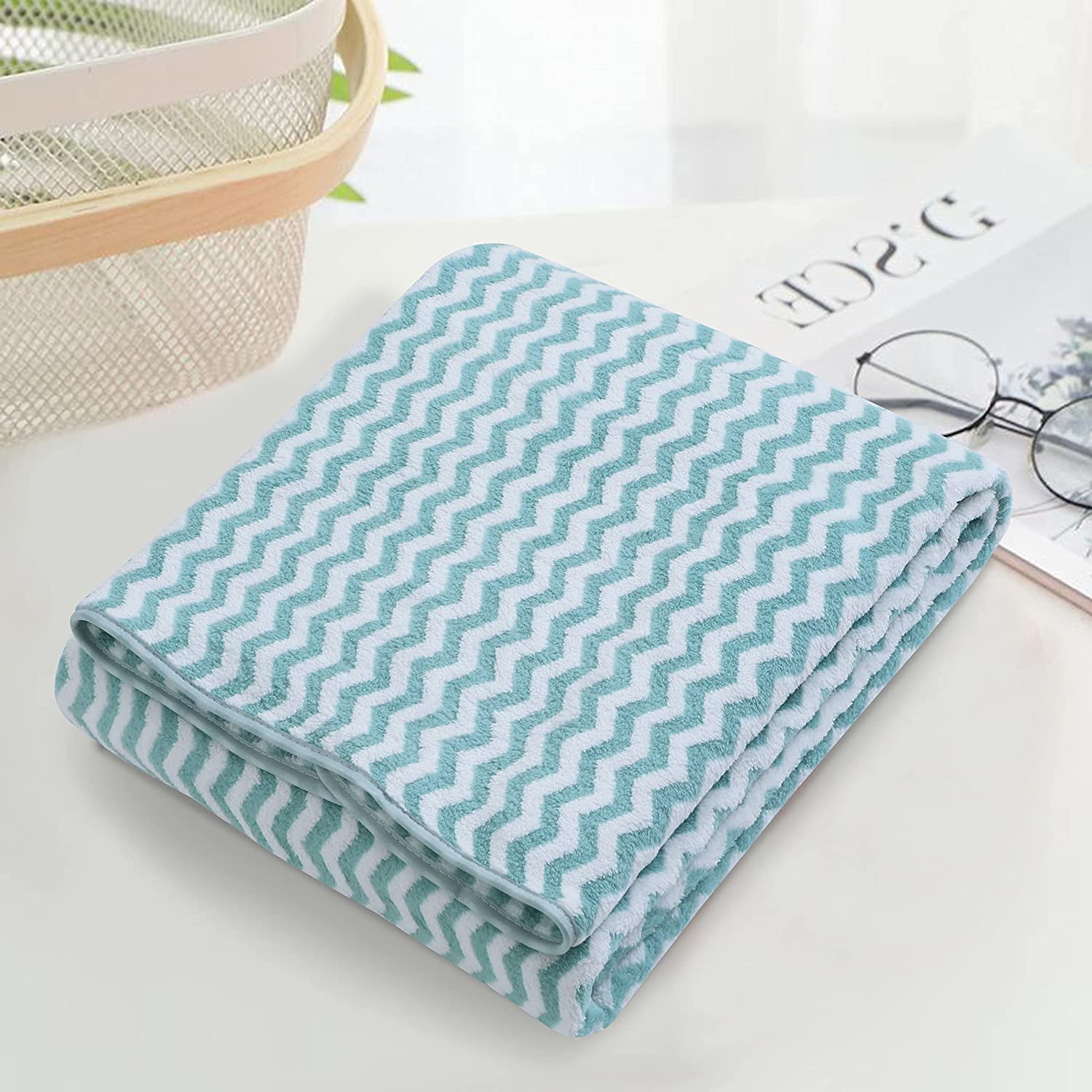 100% Organic Cotton 400 GSM Highly Absorbent Towels with Hanging Loop (Set of 2 )