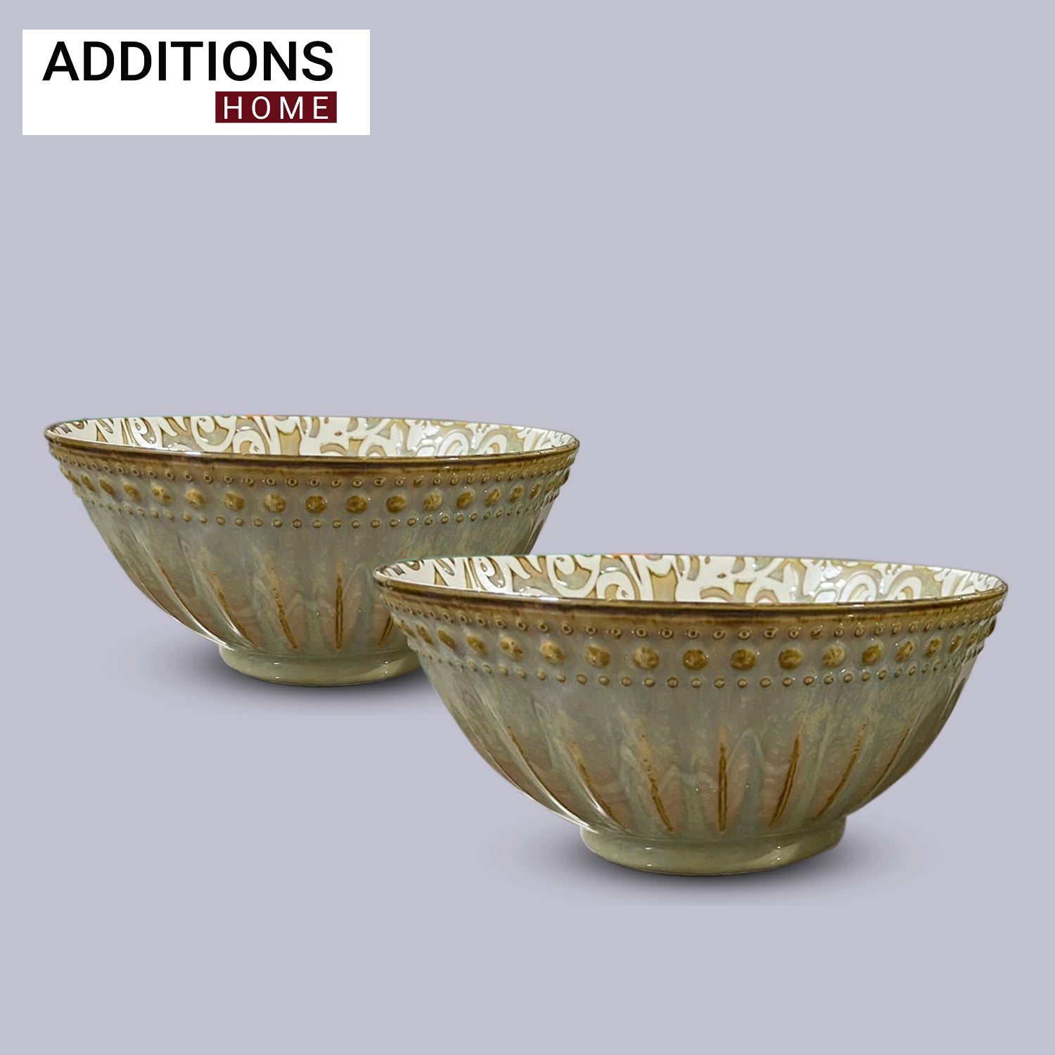 Fine Porcelain Blue Pottery snacks Bowl Set of 2