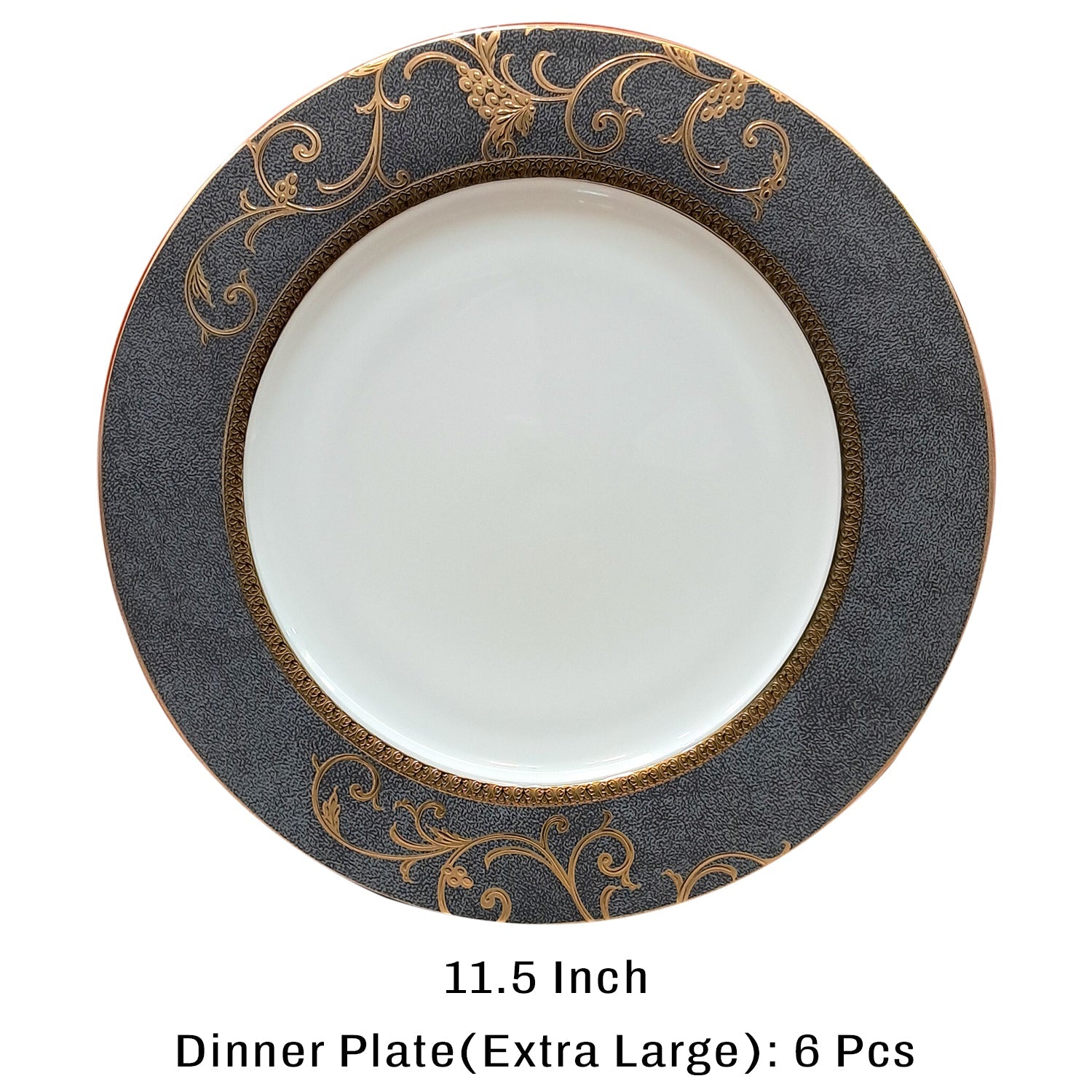 Fine Bone China Dinner Set 24K Real Gold Plated 35 PCS.