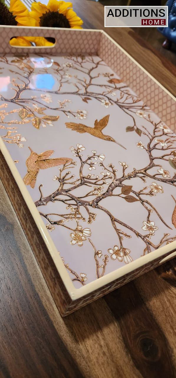 PRINTED MULTIPURPOSE TRAY SERVING TRAY TABLE DECOR DIWALI GIFT DECORATIVE TRAY