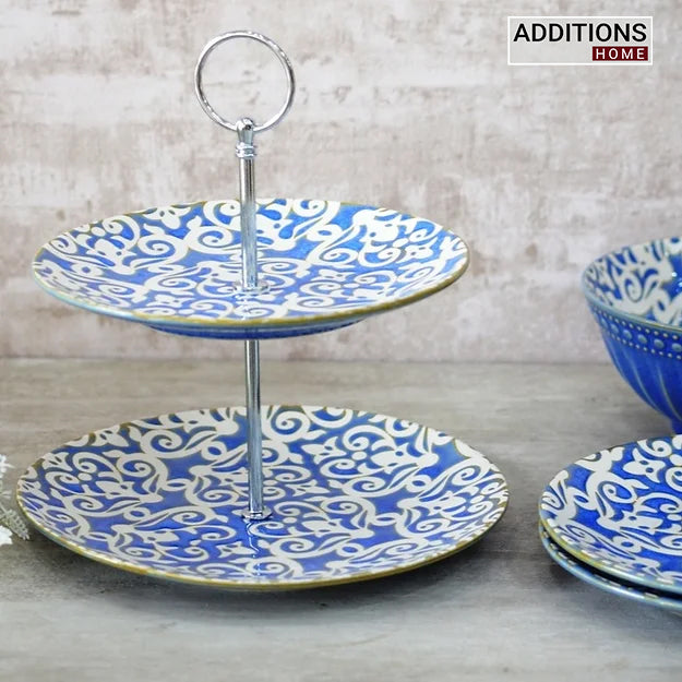 2-Tier Cake Stand (7.5"Plate With 8.5"Plate)