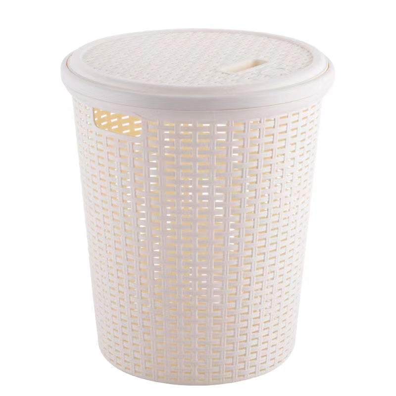 Laundry Basket with Lid/Bathroom Basket for Clothes/Multipurpose Big Size Basket for Home | 60 Lt.