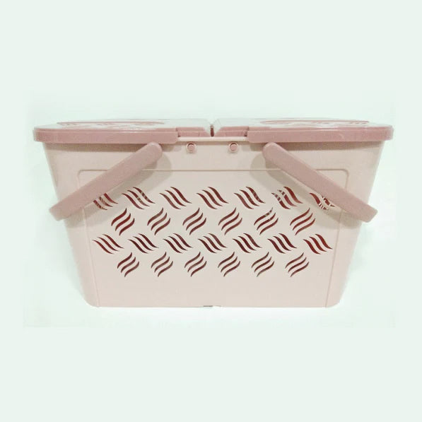 Plastic Lunch Basket with Lid for Office, Home and Picnic Use