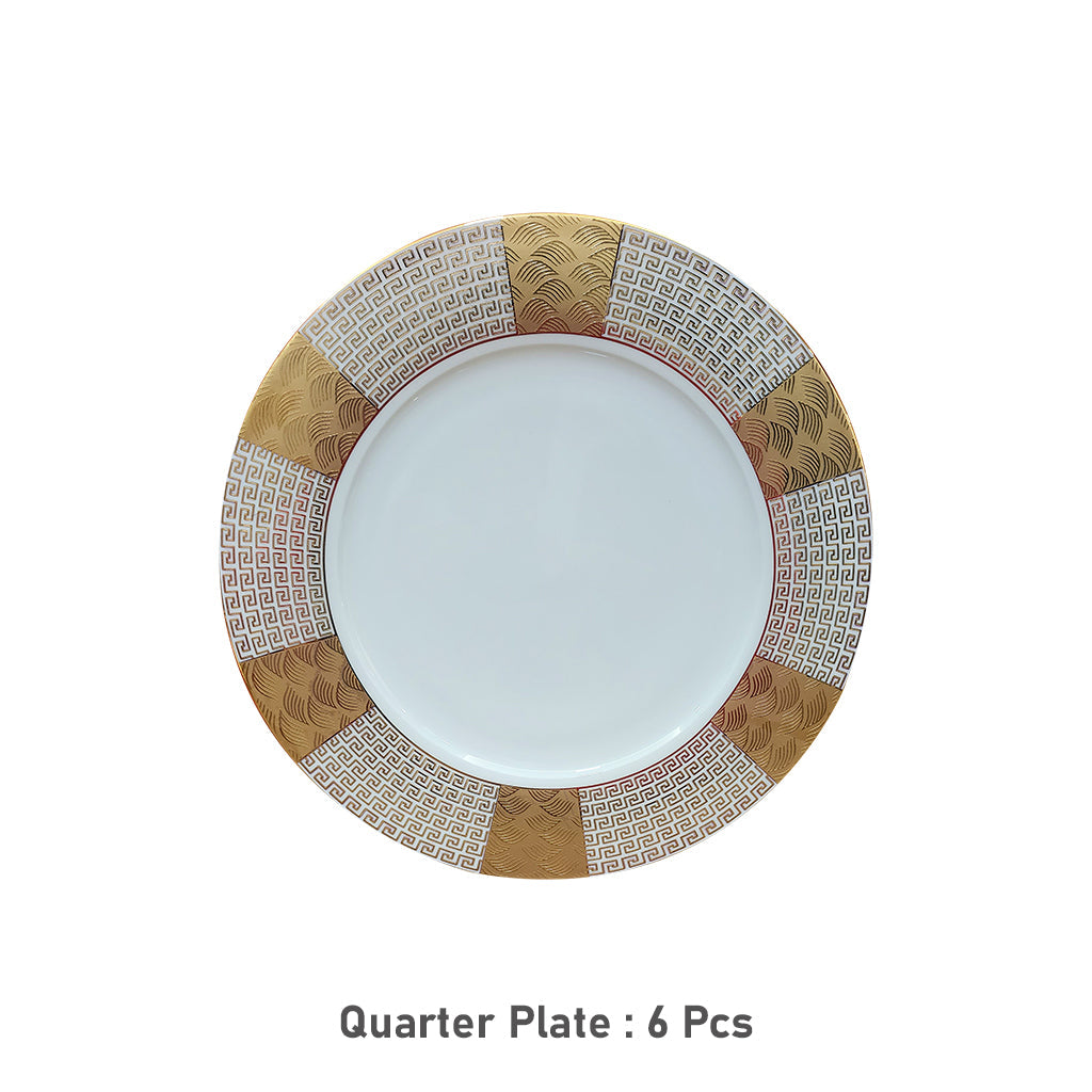 Fine Bone China Dinner Set 24k" Gold Plated 35 PCS.