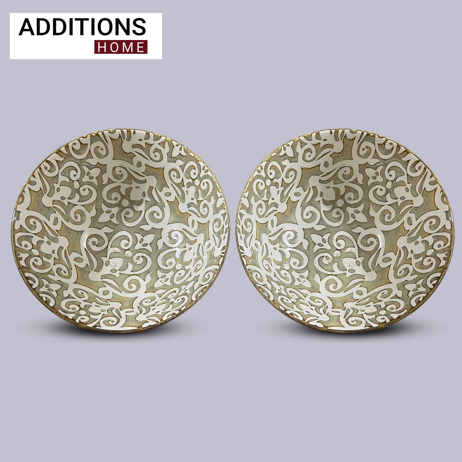 Fine Porcelain Blue Pottery snacks Bowl Set of 2