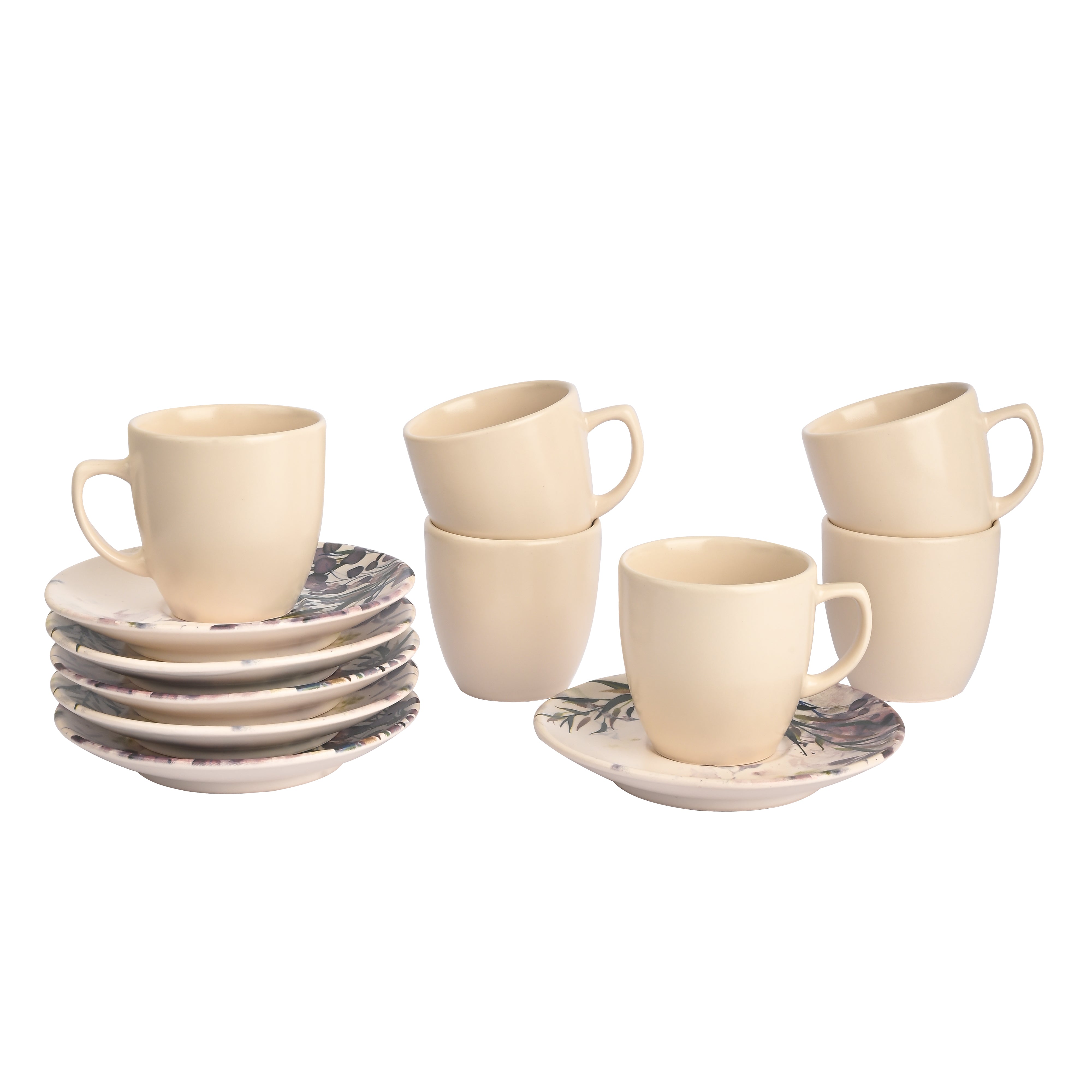 TURKISH KHAZANAH TEA CUPS AND SAUCERS -SET OF 6