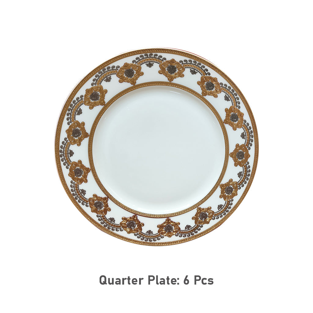 Fine Bone China Dinner Set 24k" Gold Plated 35 PCS.