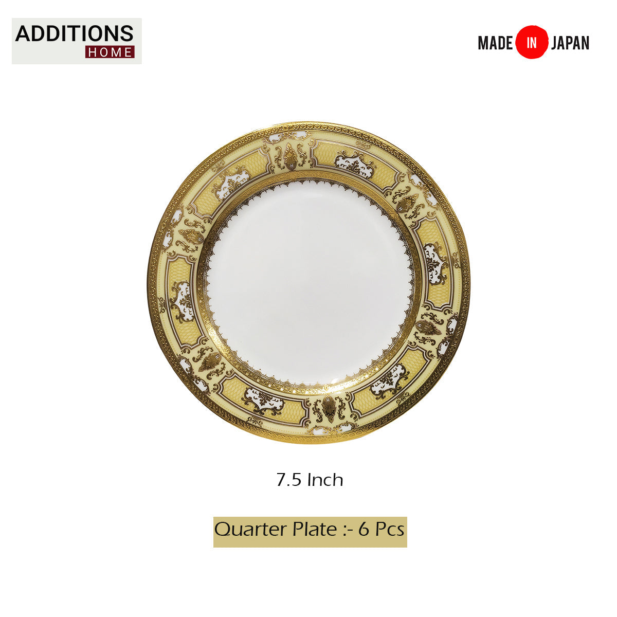 Fine Bone China Dinner Set 24K Real Gold Plated 35 PCS.