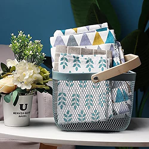 Bamboo Handle Multi-functional Hanging Basket