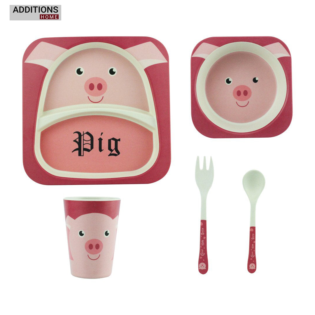 Bamboo Fiber Kids Set, 5 Pcs Set.