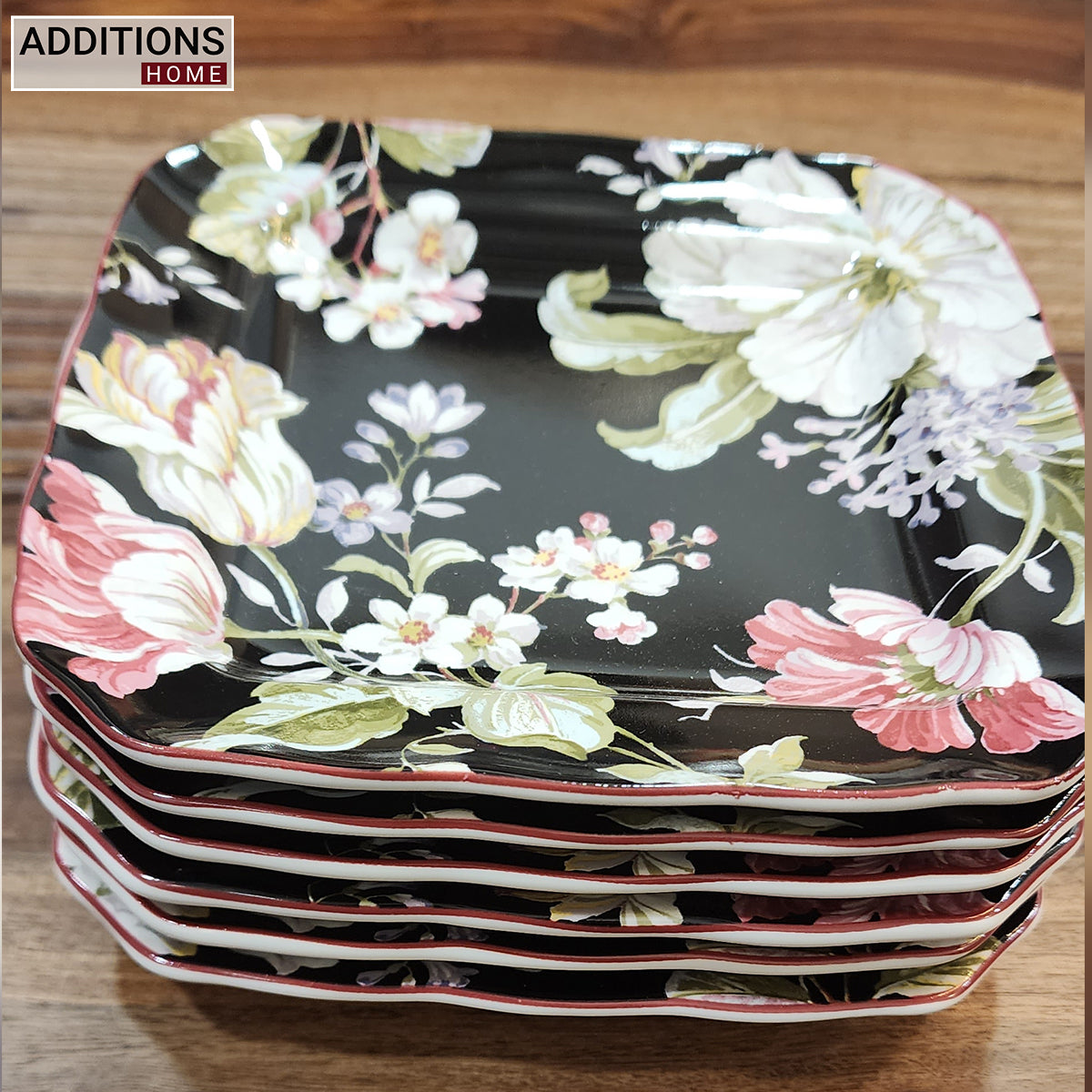 Mosaic snack plate. Set of 6. (Made In INDONESIA)