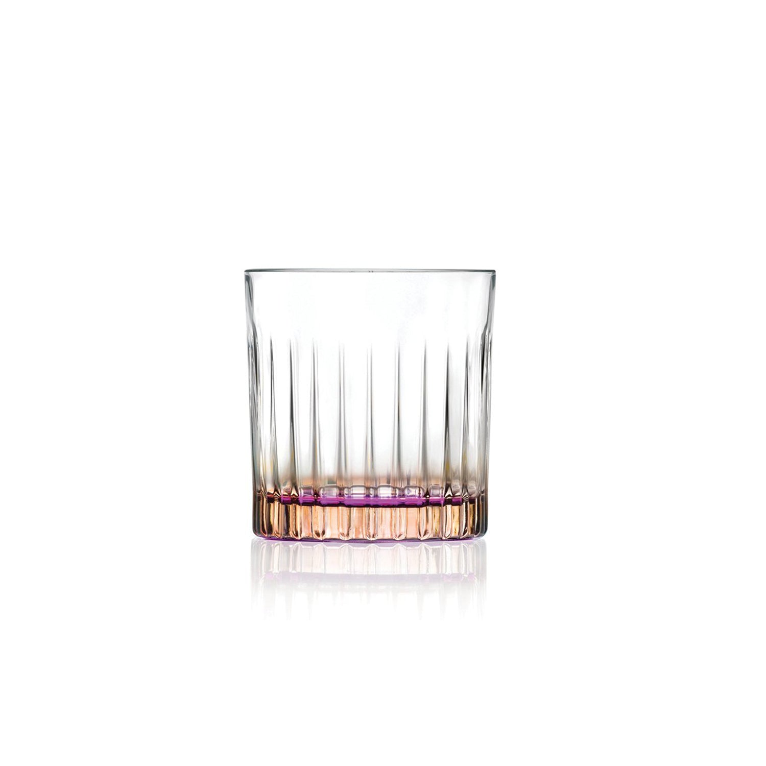 RCR (Made in Italy) Gipsy Colour Whisky Water Tumblers Glasses, 360 ml, Set of 6