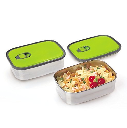 Stainless-Steel Leak-Proof Lunch Box for Office , Airtight Tiffin Box for Boys & Girls Set of Three.