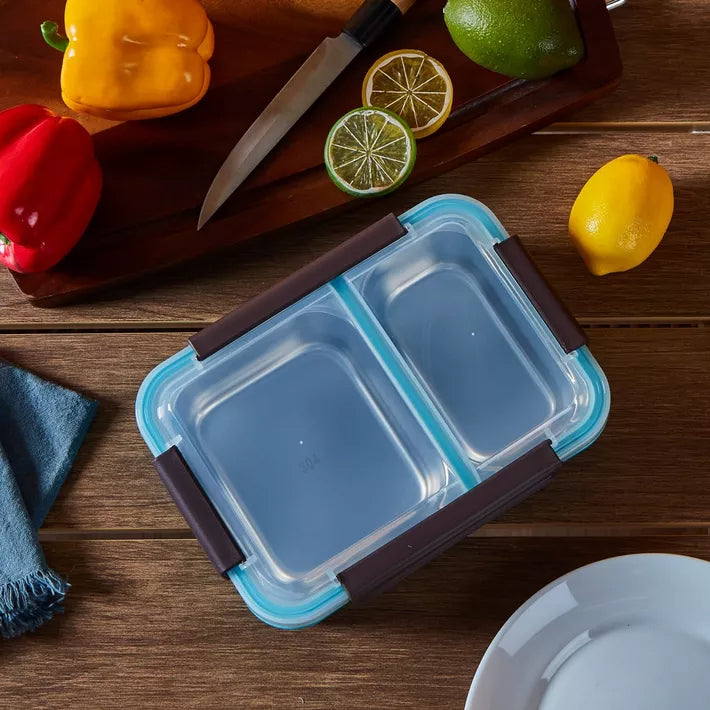 Stainless Steel Insulated 2 Compartment Lunch Box, 750ML 6561