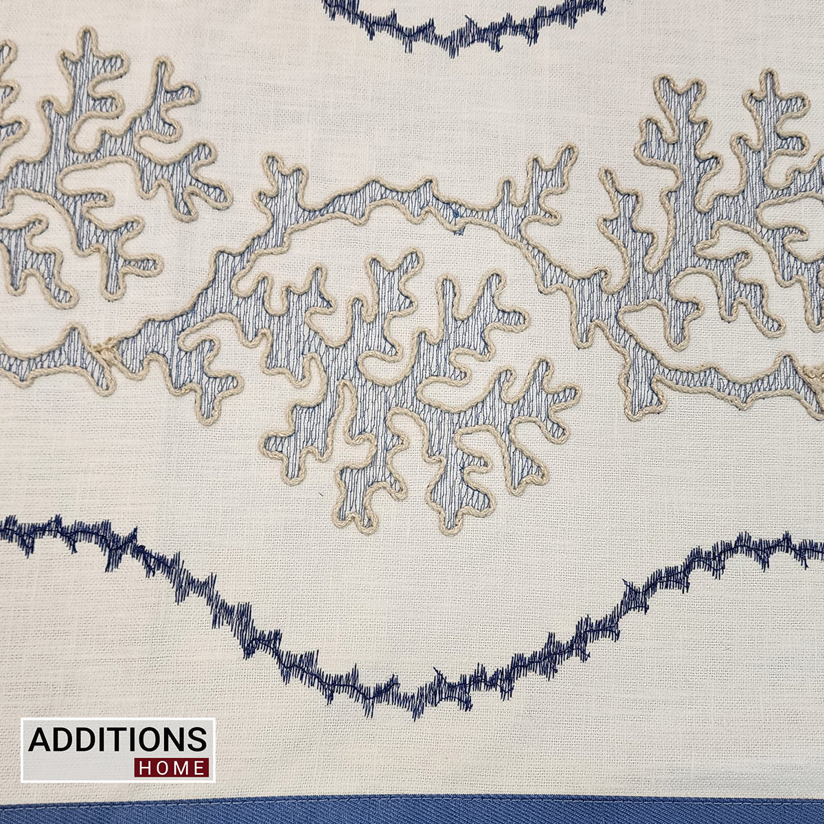 Intricately Embroidered Linen Fabric Bedcover, Dressed With Satin Borders To Make Your Room Look Royal (King Size) Set of 5