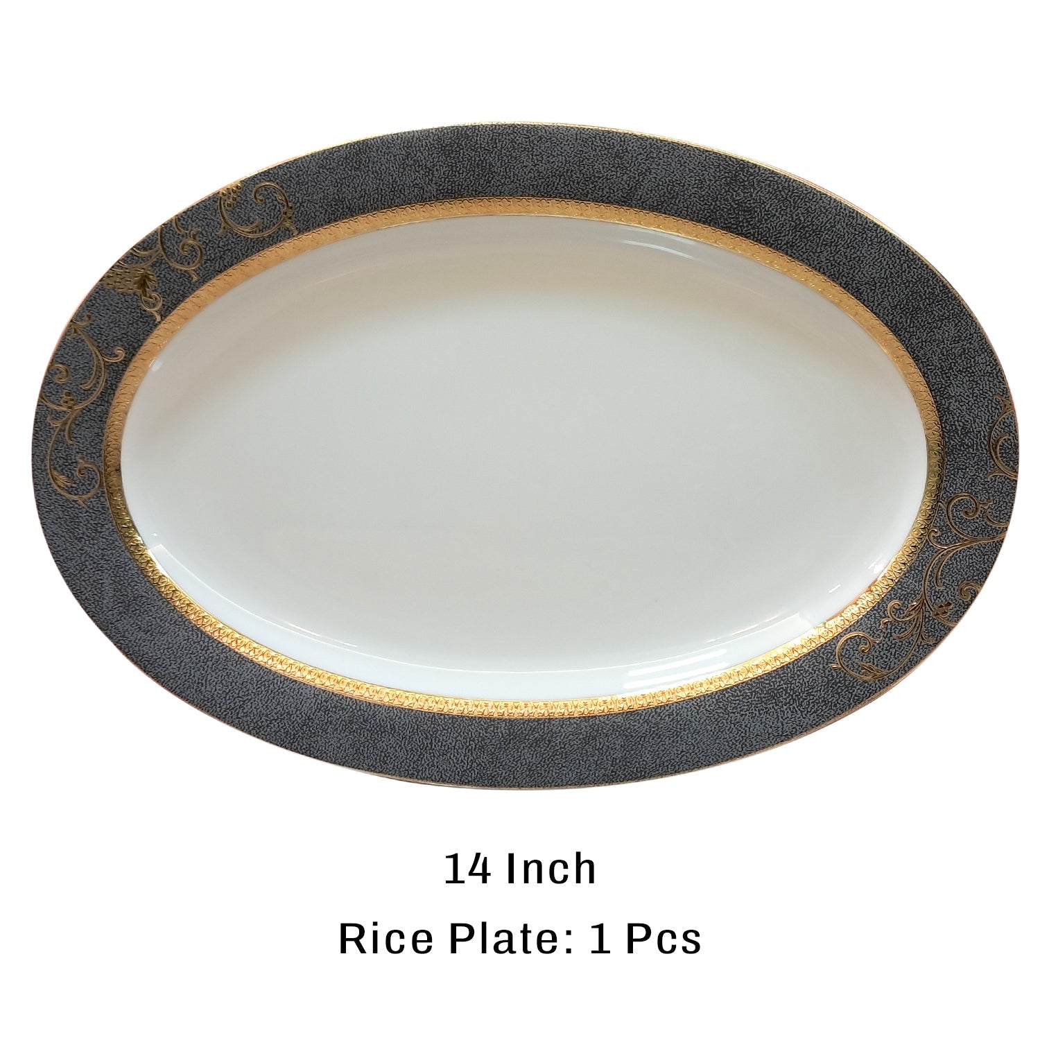 Fine Bone China Dinner Set 24K Real Gold Plated 35 PCS.