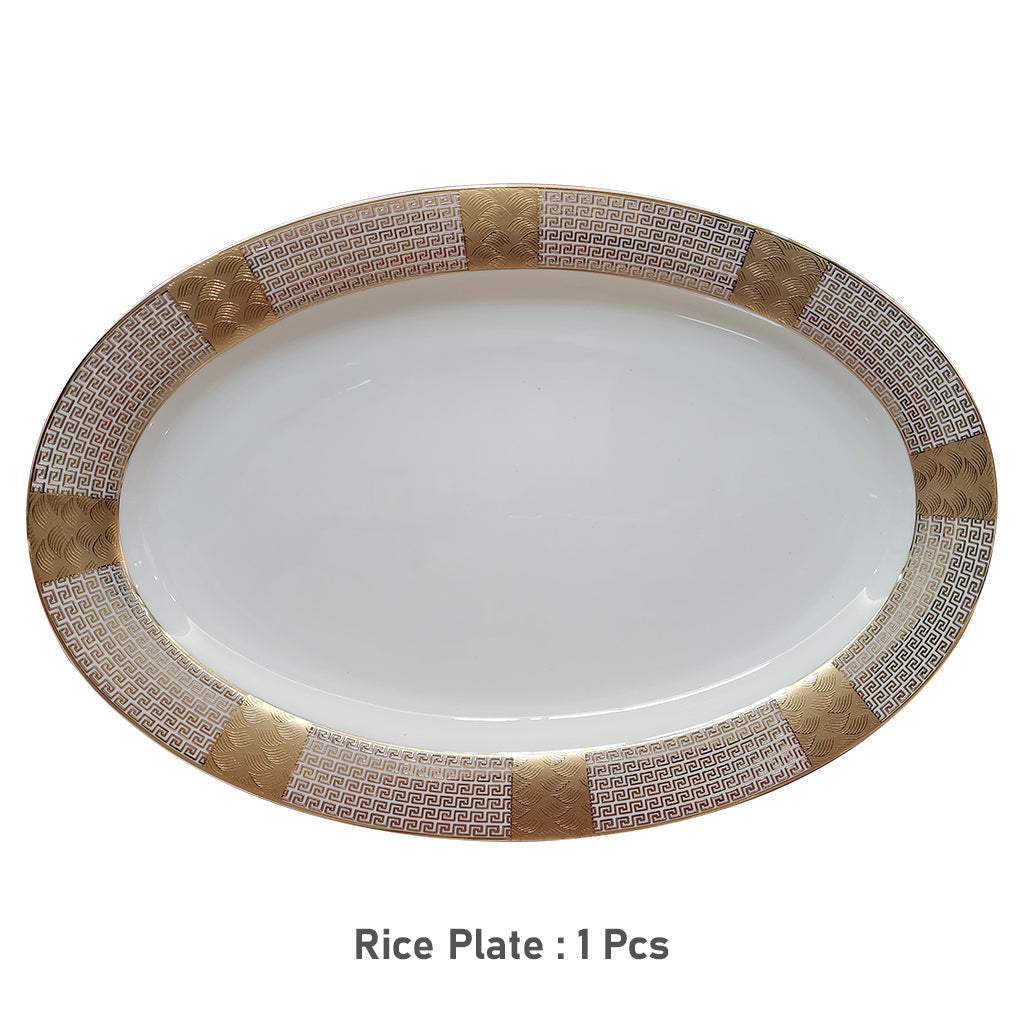 Fine Bone China Dinner Set 24k" Gold Plated 35 PCS.