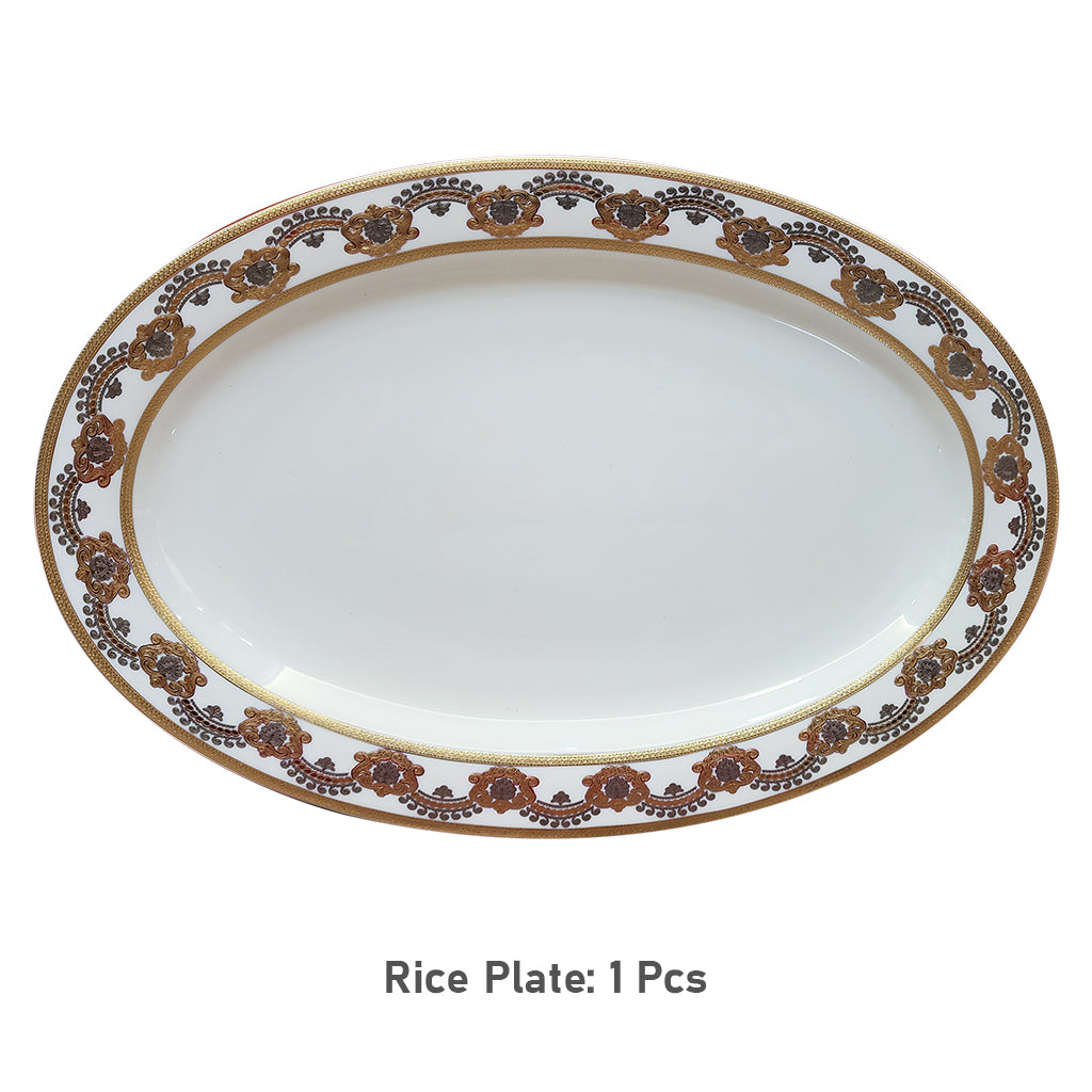 Fine Bone China Dinner Set 24k" Gold Plated 35 PCS.