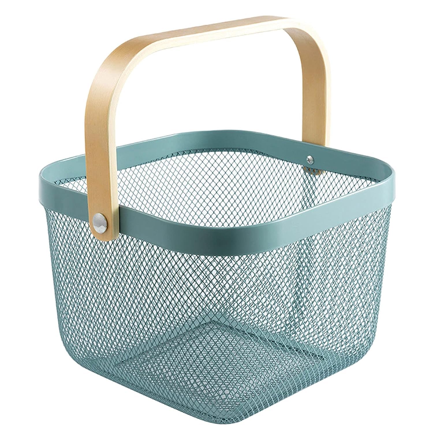 Bamboo Handle Multi-functional Hanging Basket