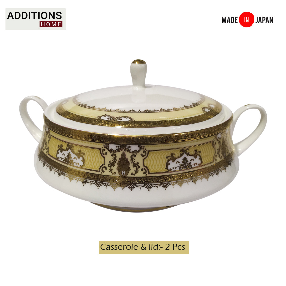 Fine Bone China Dinner Set 24K Real Gold Plated 35 PCS.