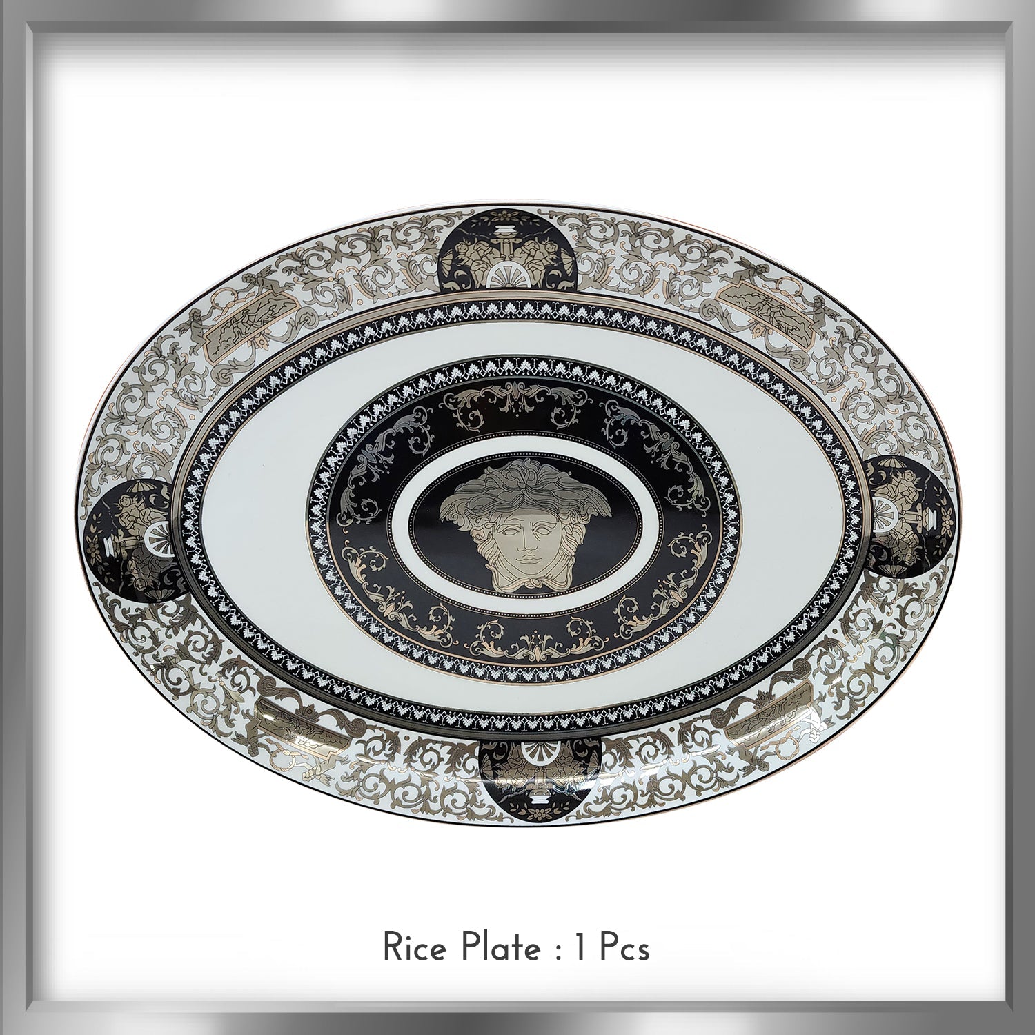 Fine Bone China Dinner Set 24k" Silver Plated 35 PCS.
