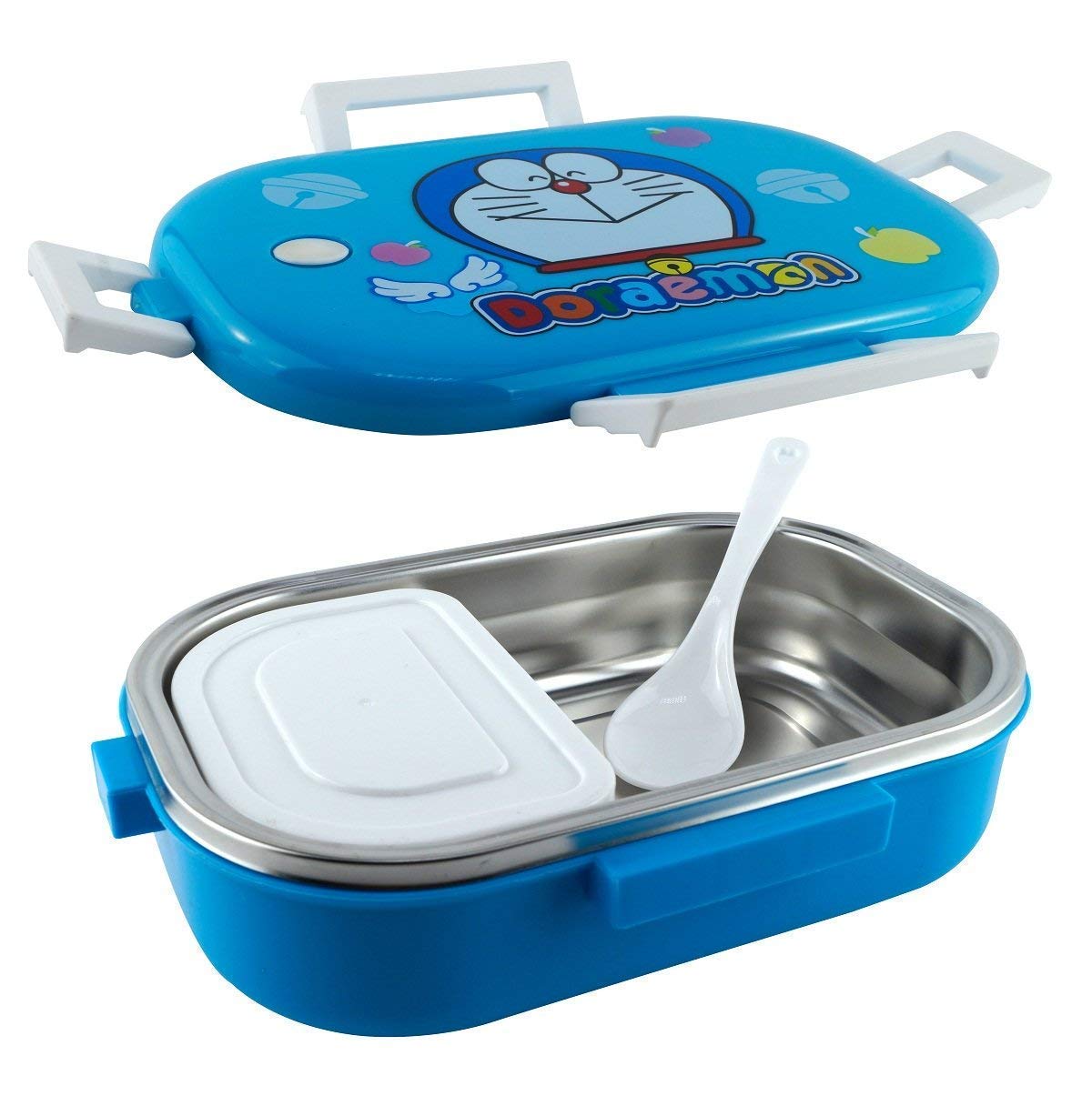 Cartoon Print Stainless Steel Insulated Lunch Box | Tiffin for School College and Office Lunchbox for Birthday Return Gift Boys Girls Kids
