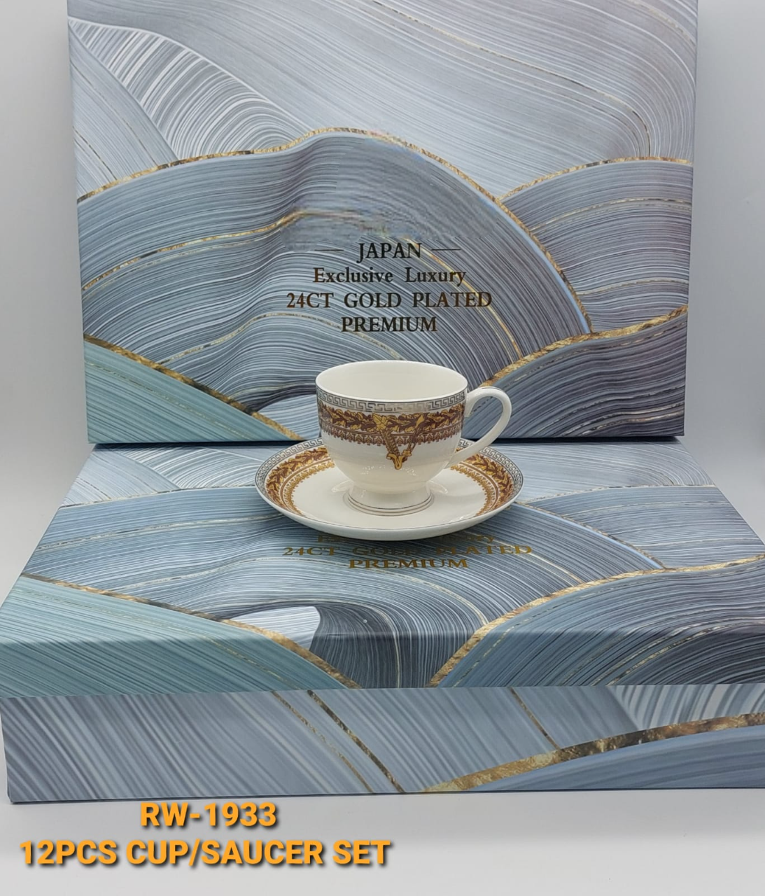 JAPAN exclusive luxury 23 CT gold plated premium Cup & Saucers