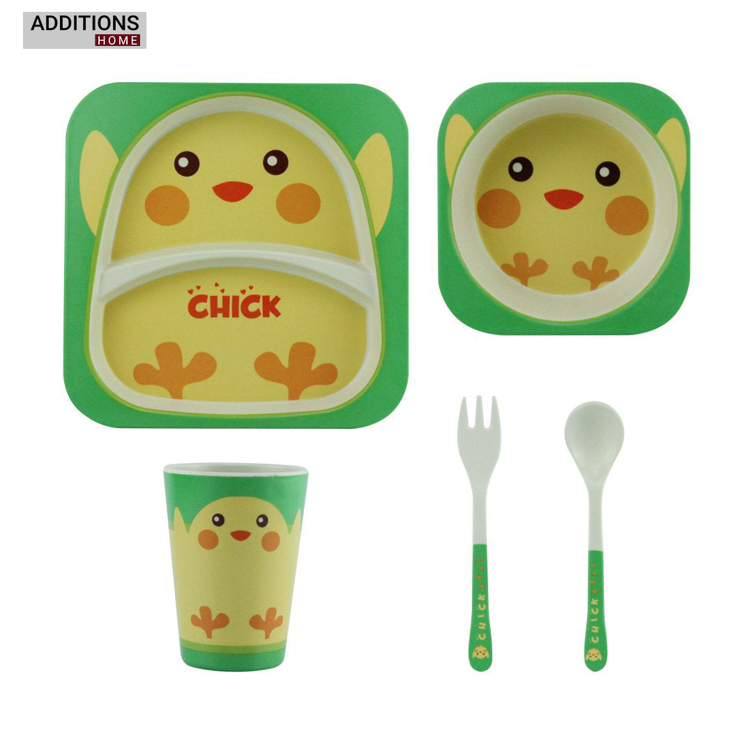 Bamboo Fiber Kids Set, 5 Pcs Set.