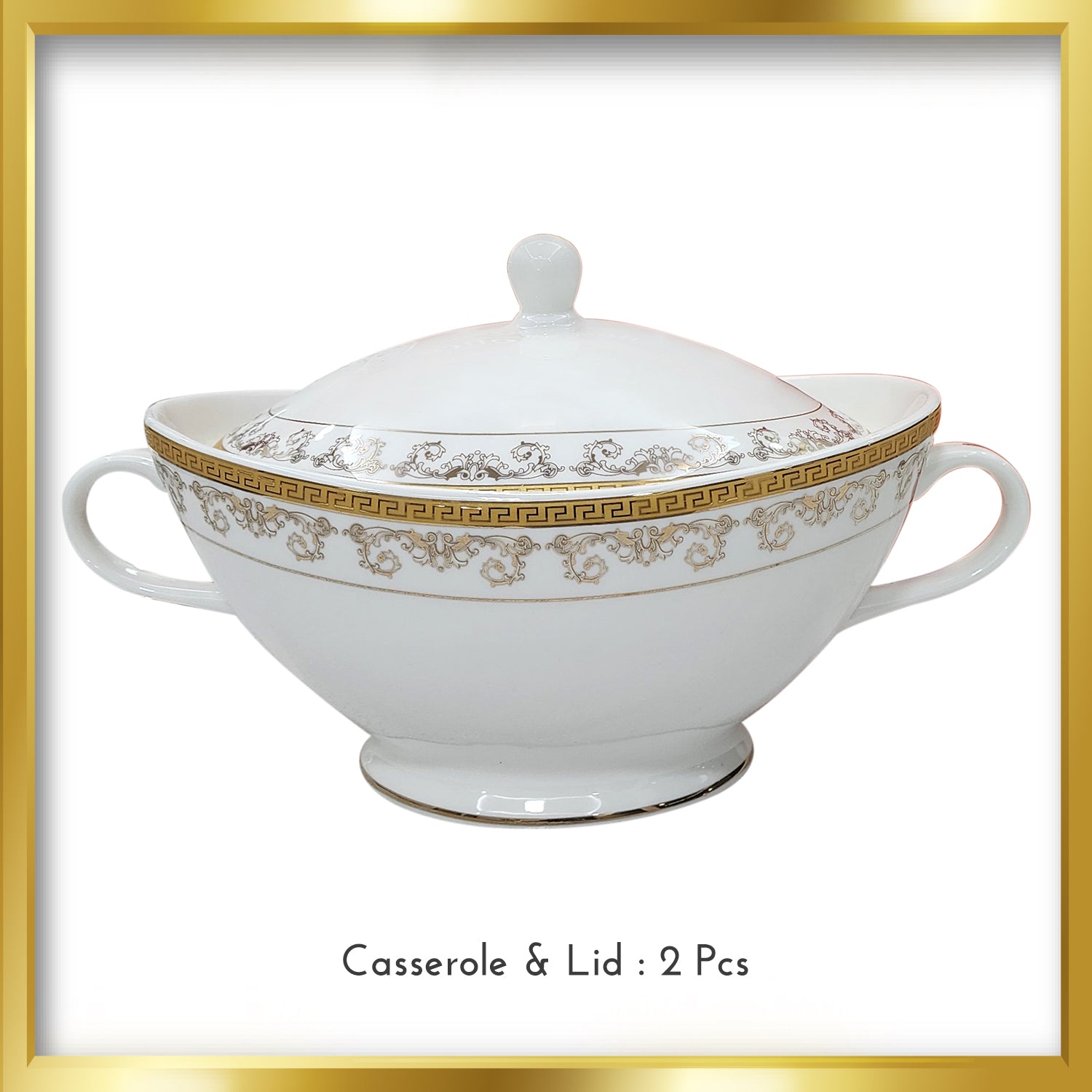 Fine Bone China Dinner Set 24K" Real Gold Plated 35 PCS.