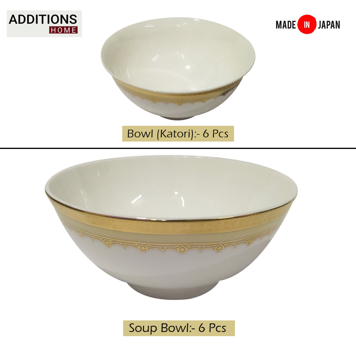 Fine Bone China Dinner Set 24K Real Gold Plated 35 PCS.