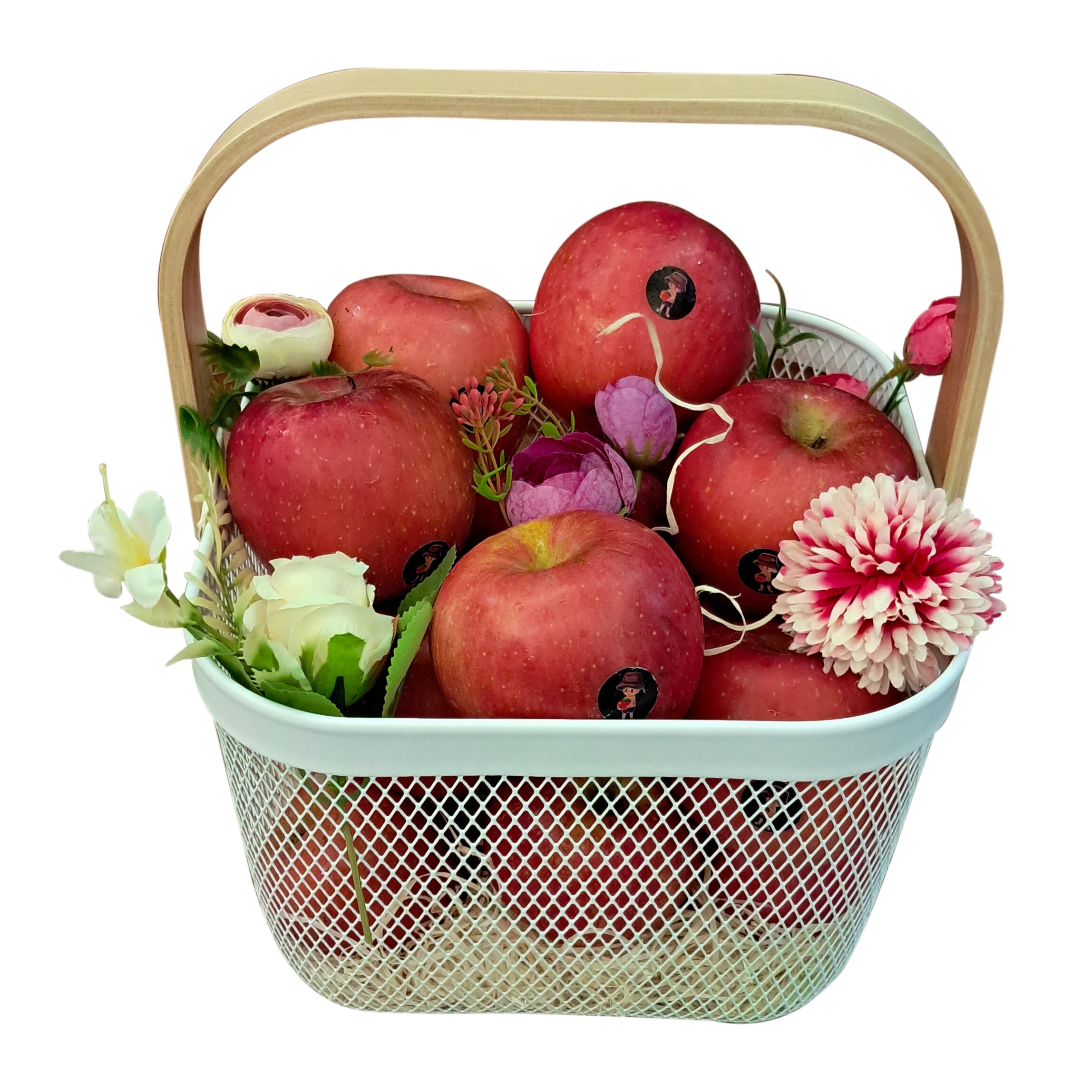 Bamboo Handle Multi-functional Hanging Basket