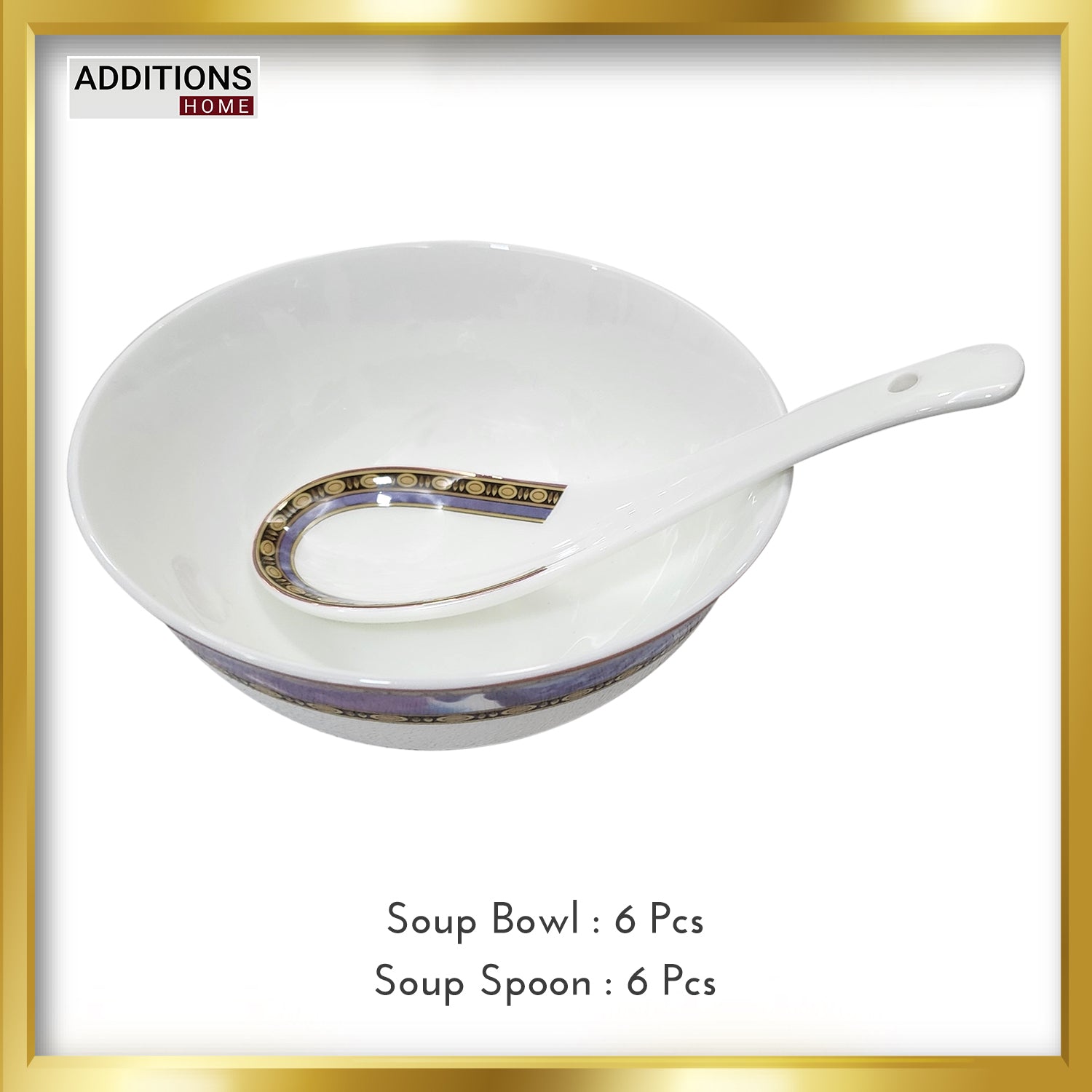 Fine Bone China Dinner Set 24k" Real Gold Plated 35 PCS.