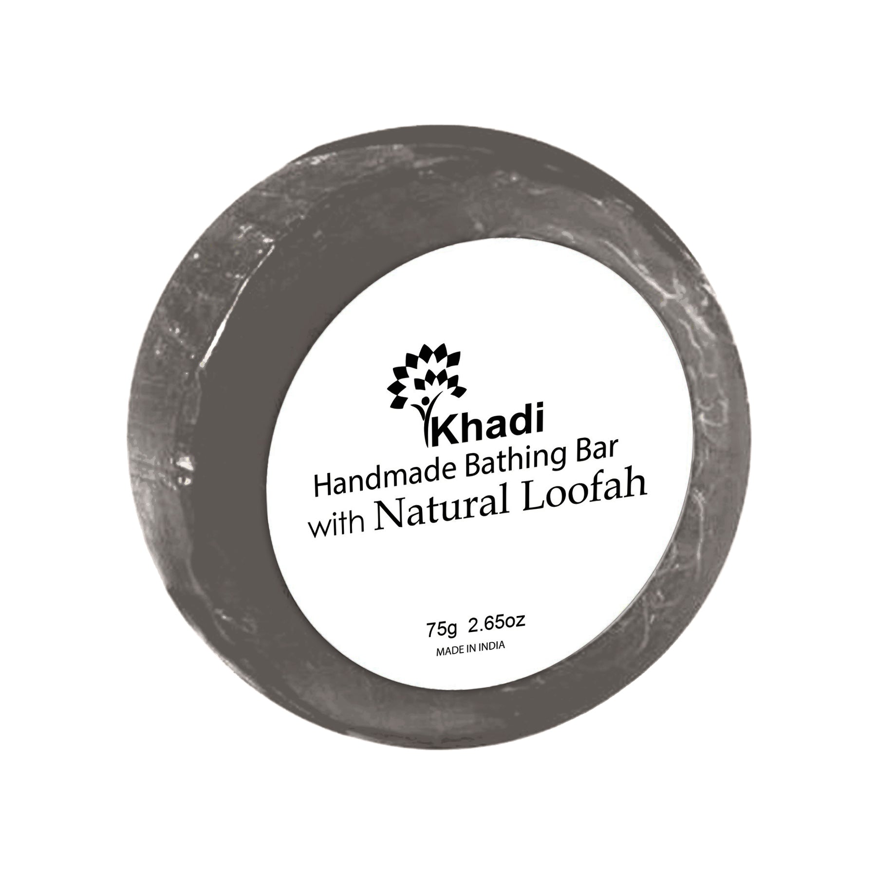 ACTIVATED BAMBOO CHARCOL LOOFAH SOAP - 125G . (Set Of 6 Pcs)