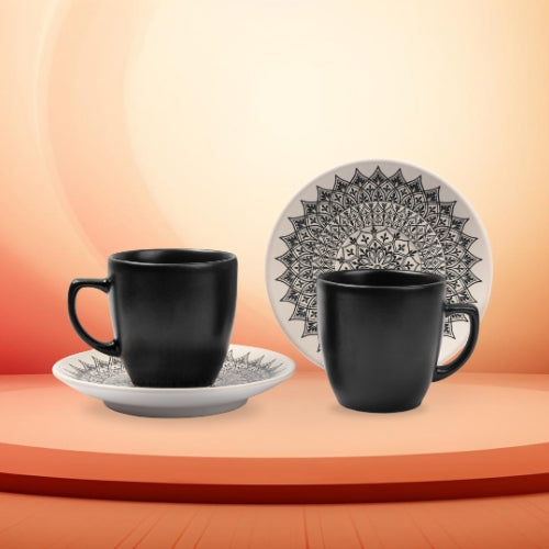 TURKISH KHAZANAH COFFEE CUPS AND SAUCERS -SET OF 6