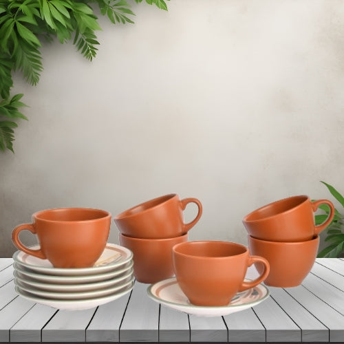 TURKISH KHAZANAH TEA CUPS AND SAUCERS -SET OF 6
