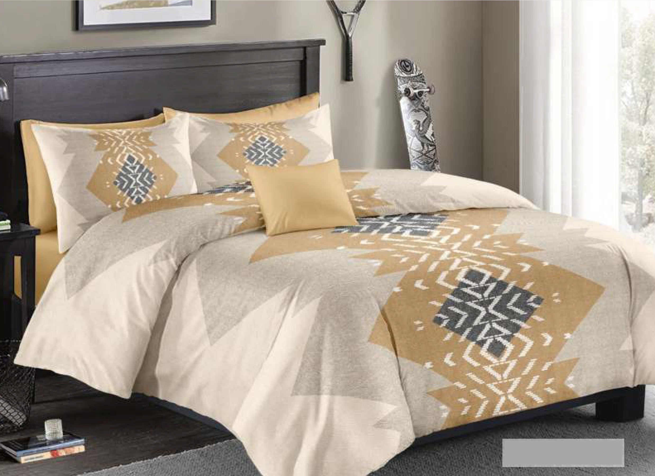 Spread Spain 220 TC Micro Fiber Super King Size Bedsheet - 108" X 108"