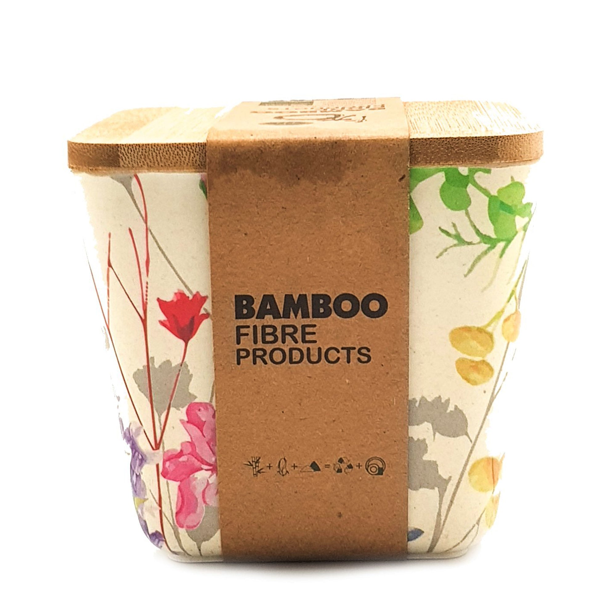 Eco Friendly and Food Safe Bamboo Fibre Dry Fruit/Snack Container with Air Tight Lid (Small)