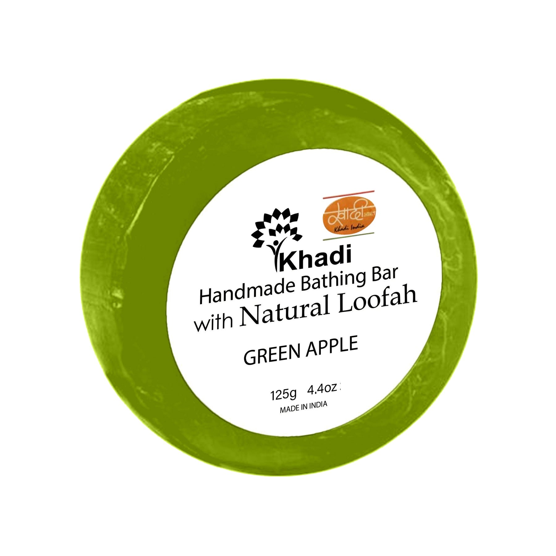 GREEN APPLE LOOFAH SOAP - 125G . (Set Of 6 Pcs)