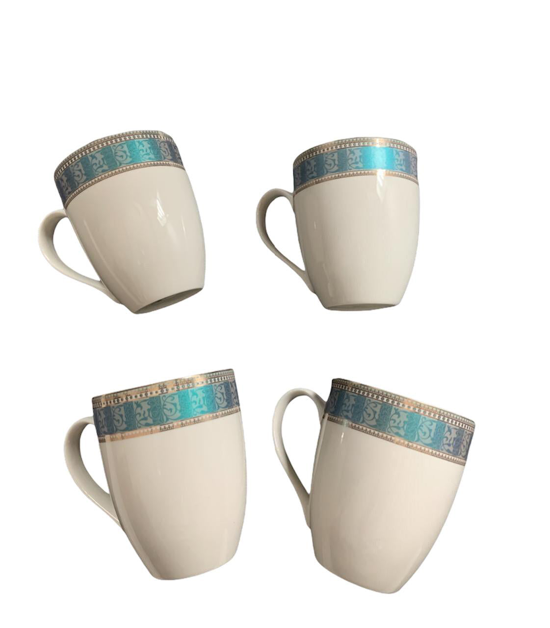 Brunswick American Tea & Coffee Mug 4 Pcs set, Made of Fine Porcelain