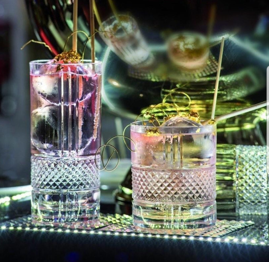RCR (Made in Italy) Brillante Crystal Short Whisky Water Tumblers Glasses, 340 ml, Set of 6