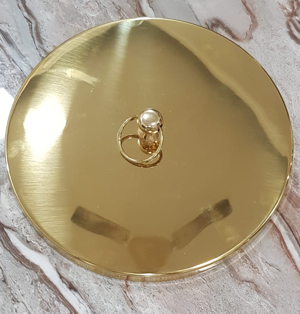 Wooden Chapati Box/ Roti Dabba / Rotisserie Hot Roti Pot Wood Casserole with Chrome Plated Stainless Steel Gold Lid