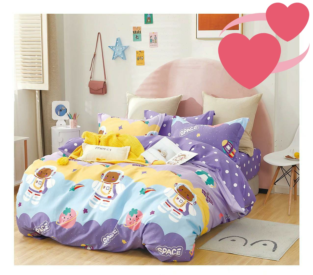 Kids double bedsheet best sale