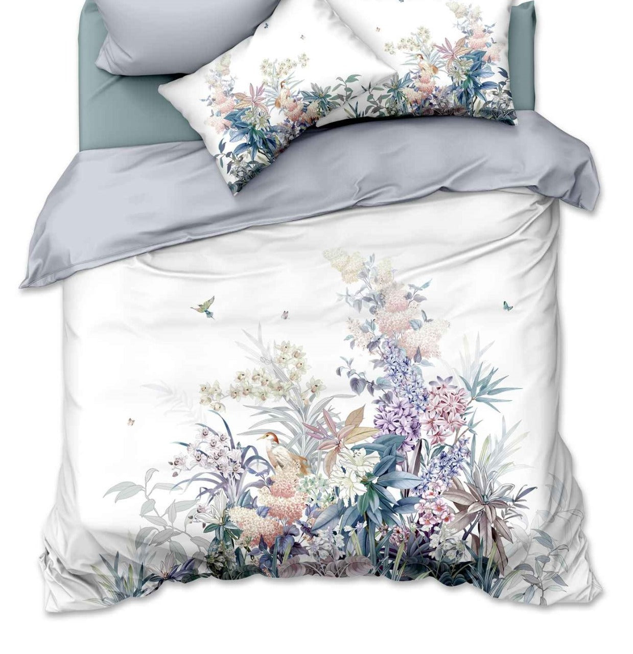 100% Comfortable 300 TC King Size Double Bedsheet Digital Print - 250 X 275 CM with 2 Pillow Covers - 3 Pcs Set