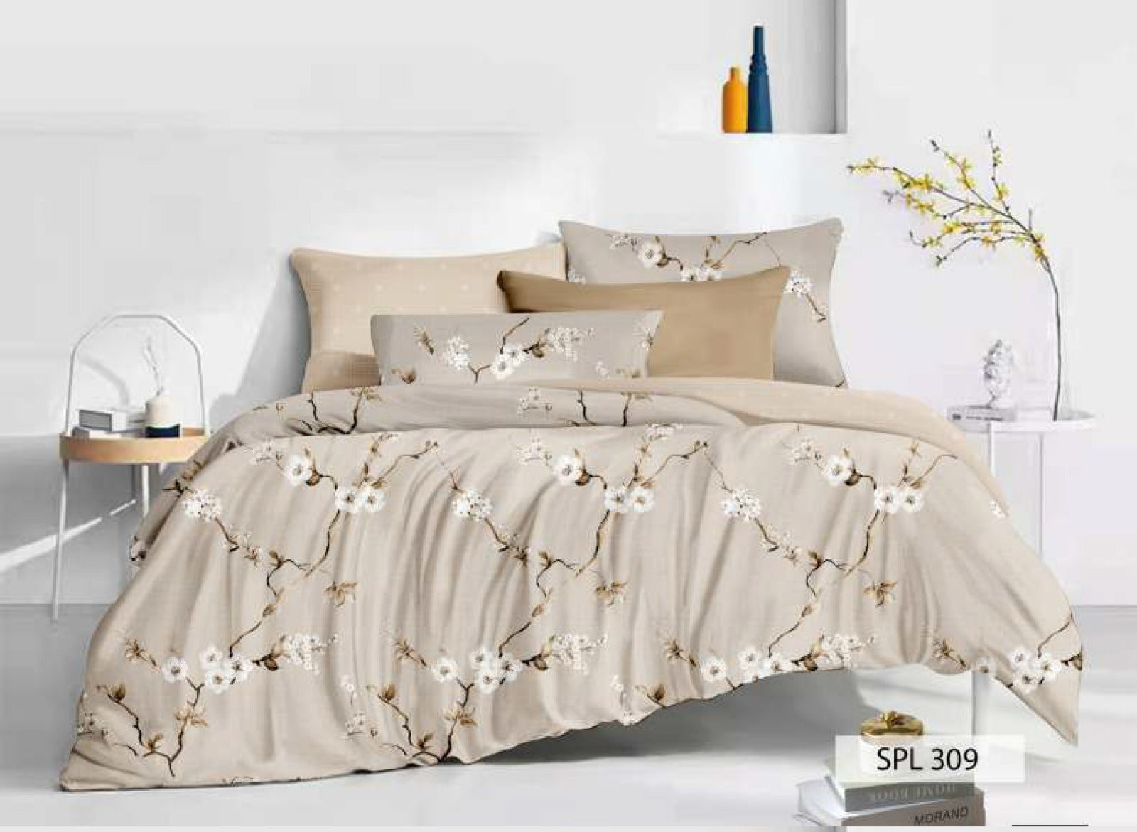Spread Spian 220 TC Micro Fibre Super King Size Bedsheet - 108" X 108"
